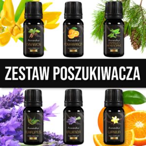 Zestaw Poszukiwacza - 6 Naturalnych Olejków Eterycznych Aromaholik